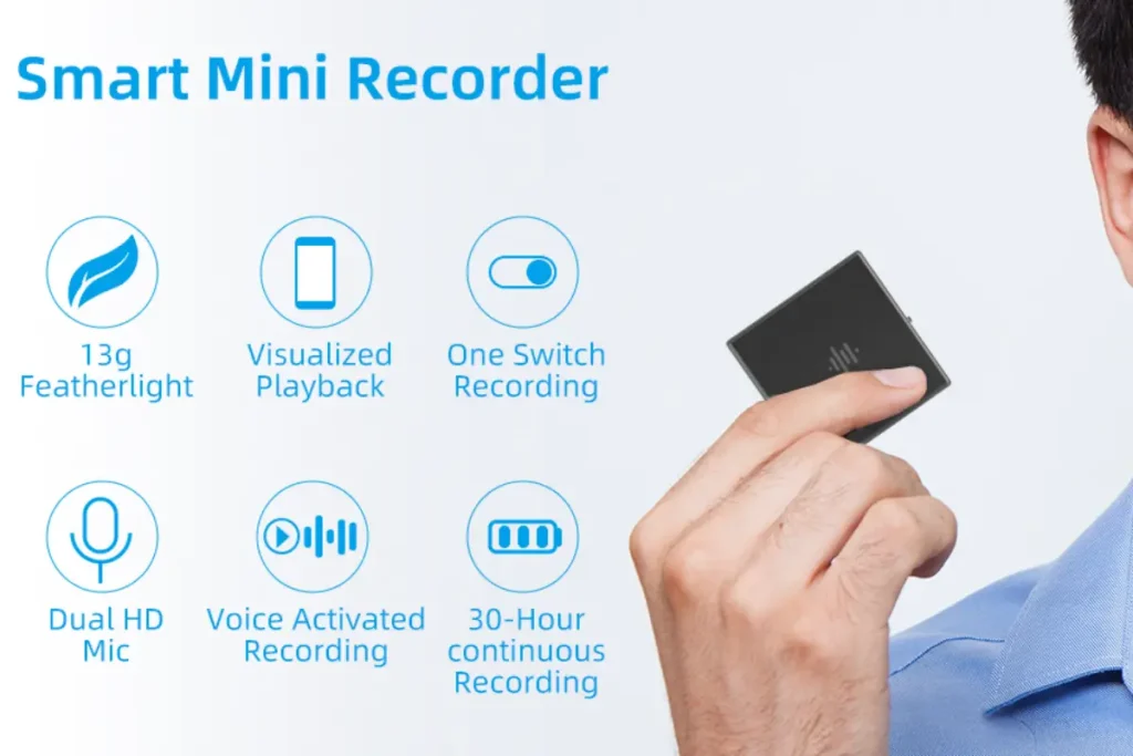 YVOER Audio Recorder with AI-Triple Intelligent Cancellation