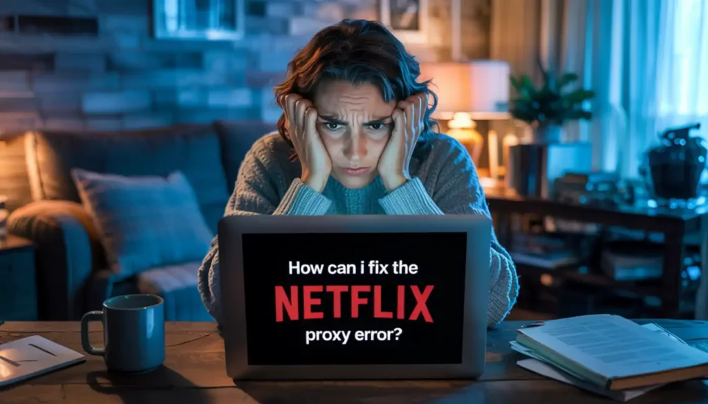 How can I fix the Netflix proxy error