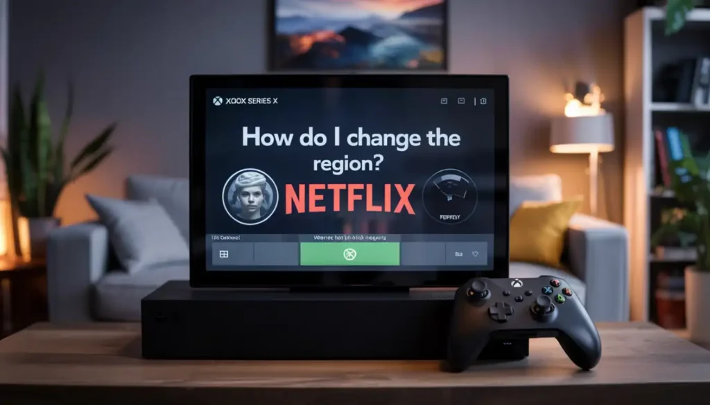 How do I change the Netflix Region on Xbox