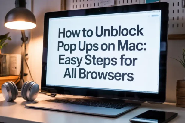 How to Unblock Pop Ups on Mac: Easy Steps for All Browsers