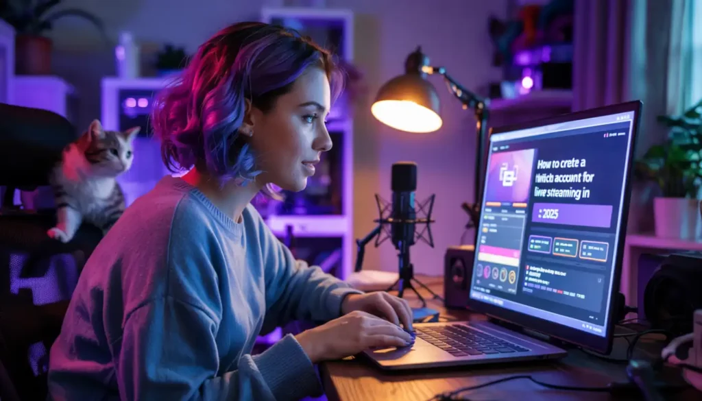 How to create a Twitch account for live streaming in 2025