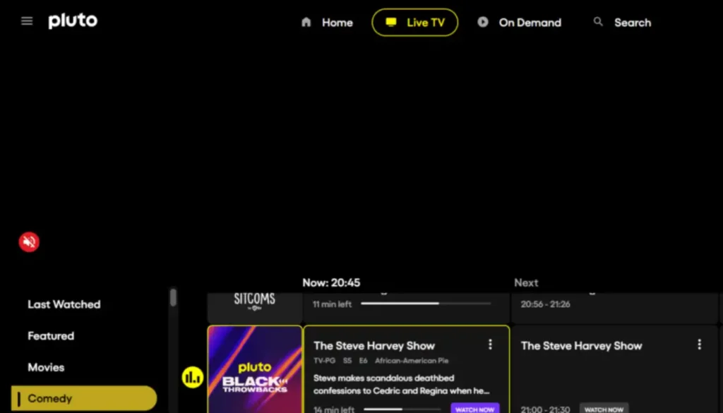Pluto TV (Free with Ads)