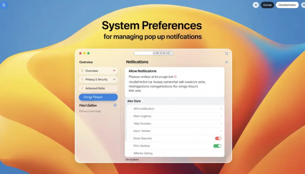 Using macOS System Preferences to Manage Pop-Ups
