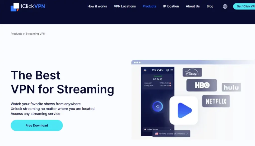 1clickVPN Proxy: Free VPN for Chrome - Fast & Secure 64 1Click VPN streaming