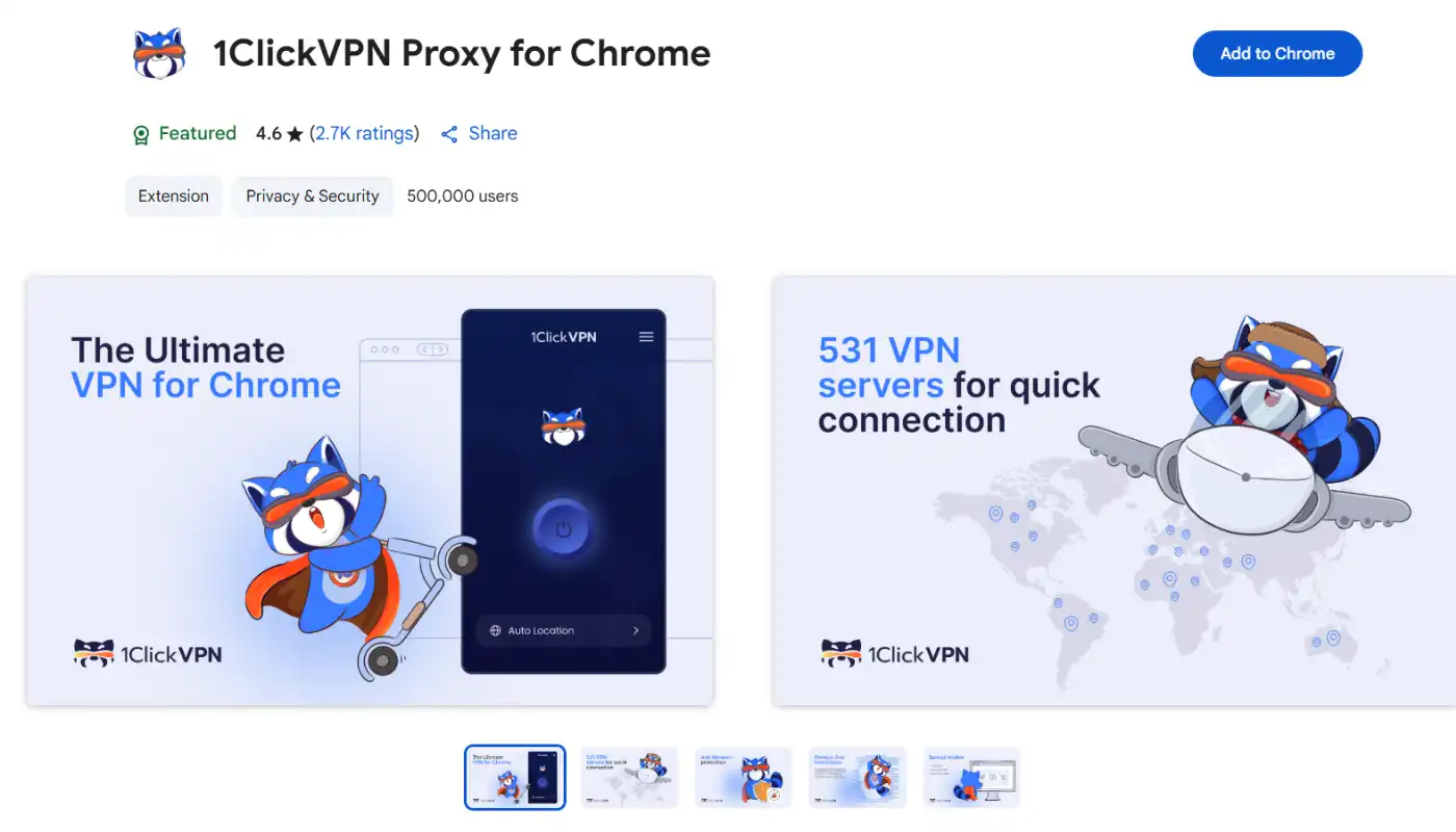 1clickVPN Proxy: Free VPN for Chrome - Fast & Secure 62 Getting Started with 1clickVPN for Chrome