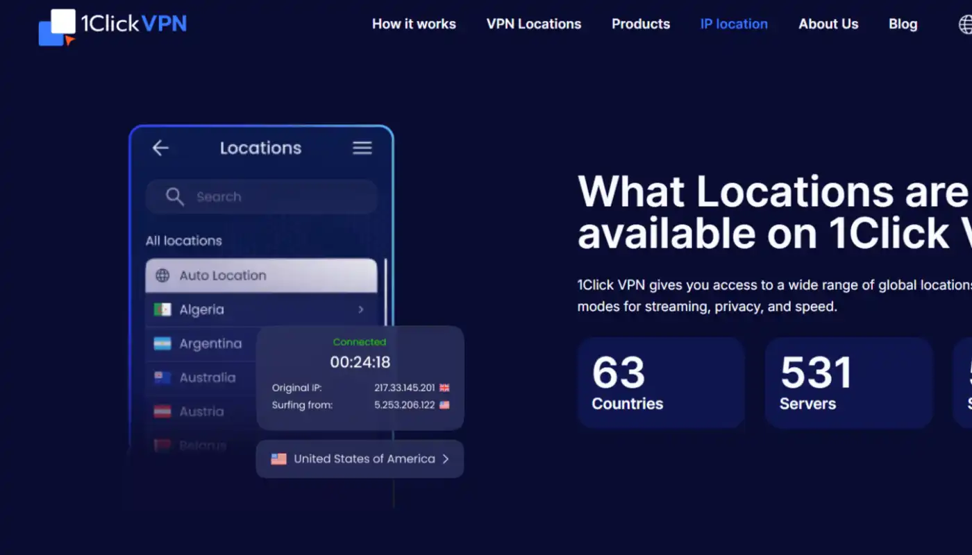 1clickVPN Proxy: Free VPN for Chrome - Fast & Secure 65 Performance and Features of 1clickVPN Proxy
