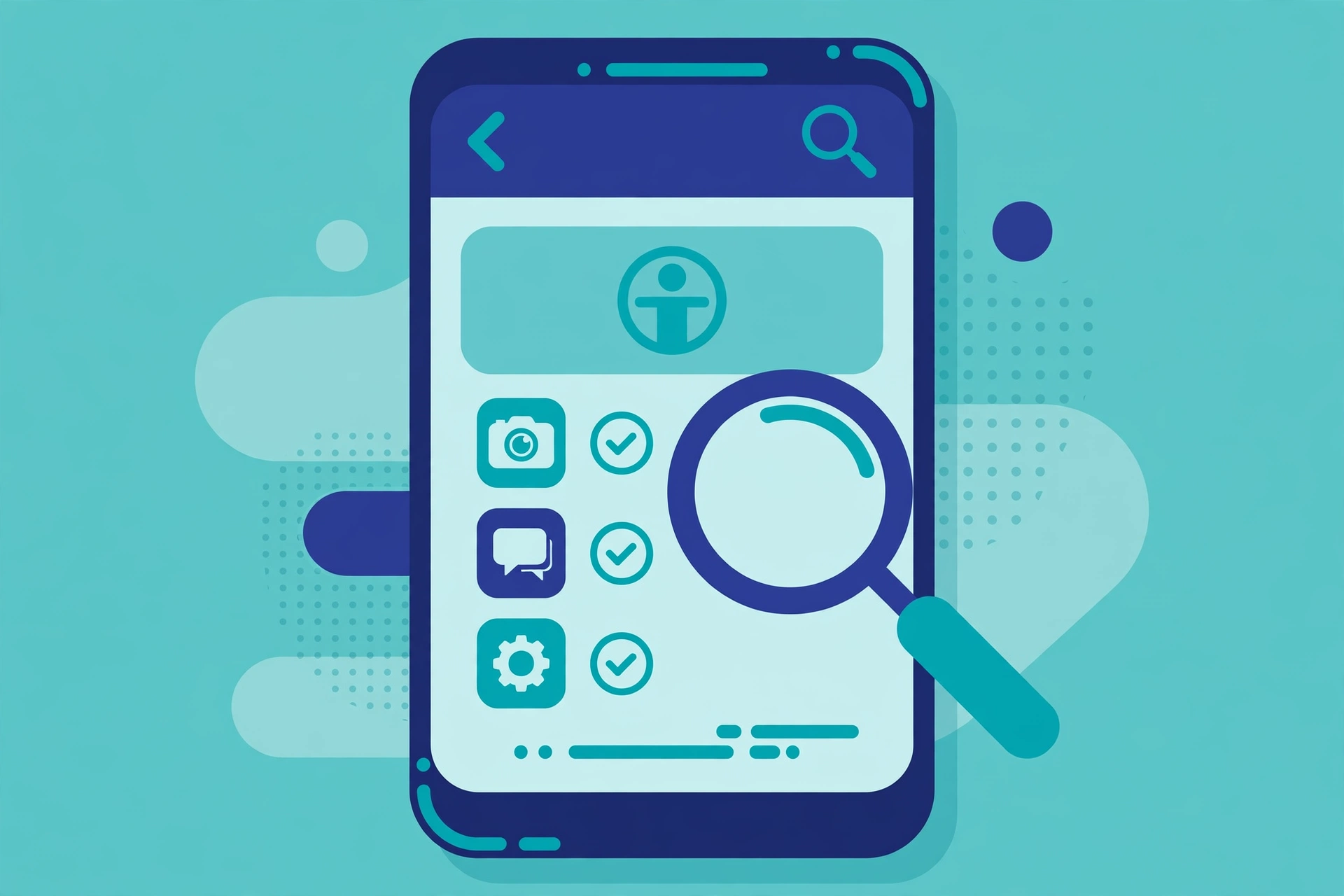 Illustration of checking Accessibility services in Android settings for unknown apps