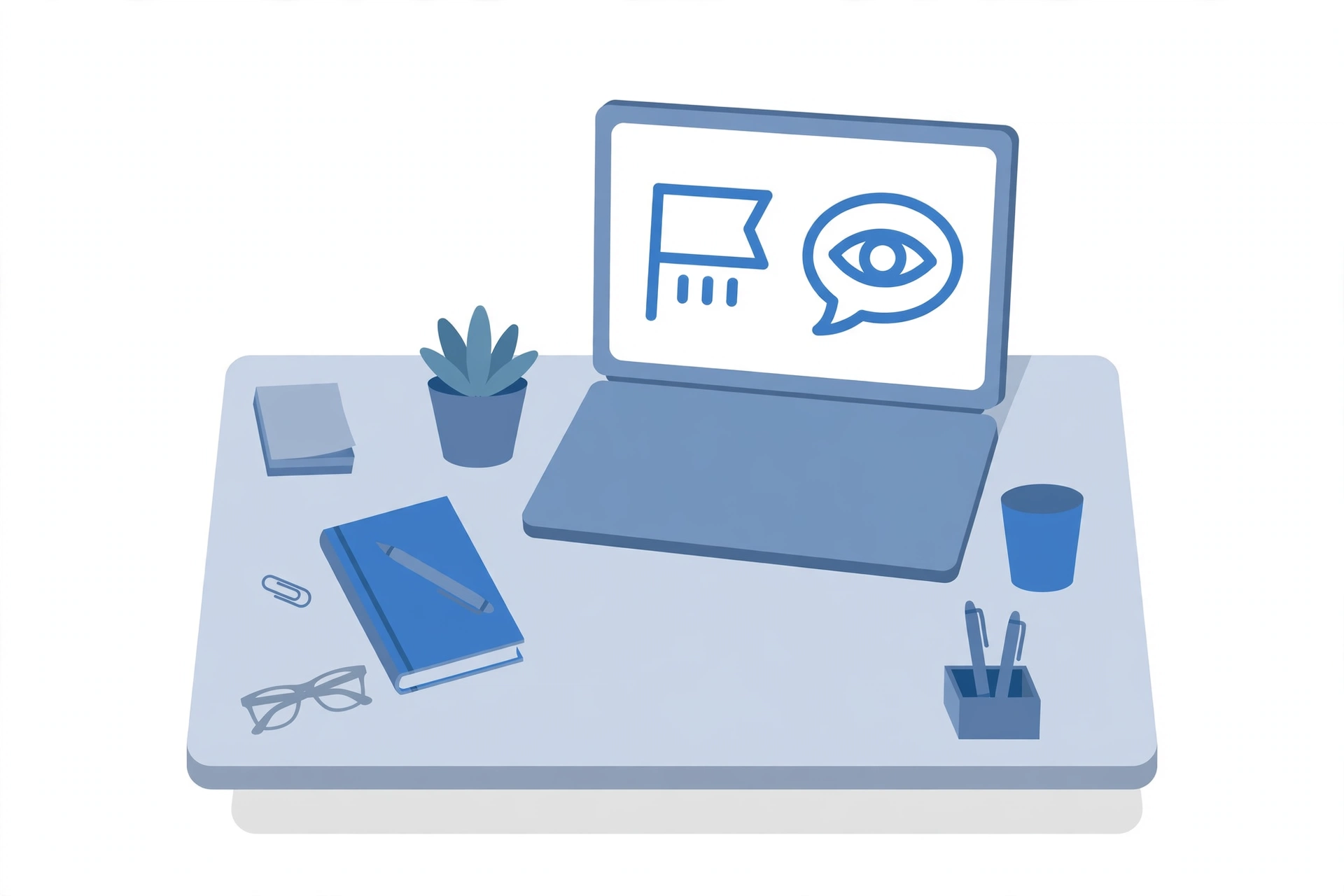 Company laptop showing transparent monitoring with a clear notice to the employee