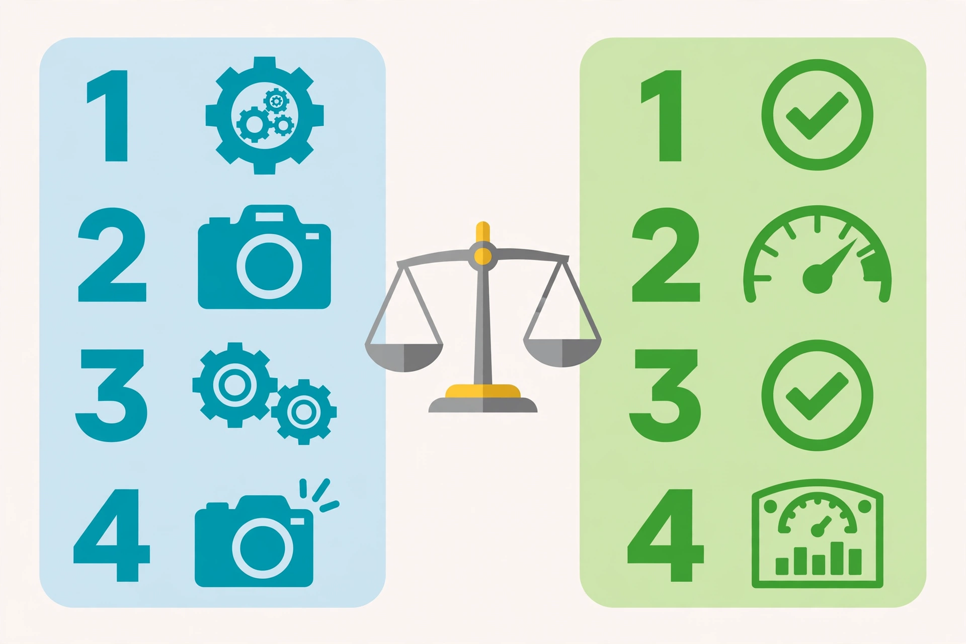 FlexiSPY vs mSpy in 2026: Power vs Simplicity 56 Infographic comparing FlexiSPY and mSpy with four numbered points on features, setup, root access and price