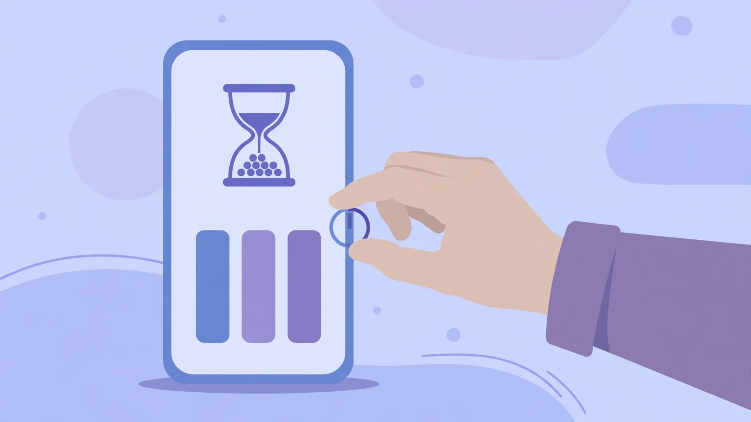 How to Set Up Parental Controls on iPhone: Screen Time Step by Step (2026) 55 iPhone showing Screen Time controls with an hourglass and usage chart for parental limits