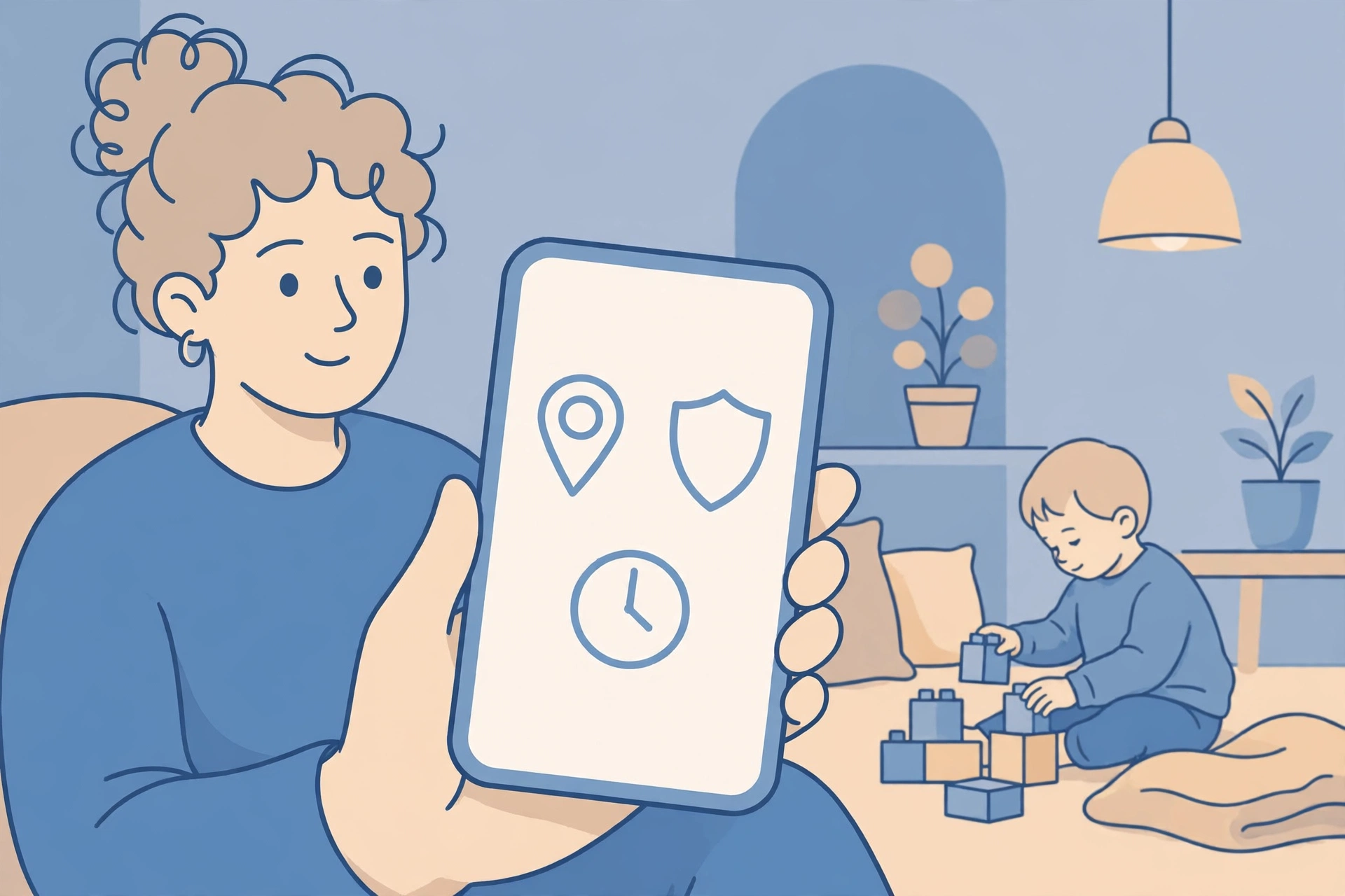 mSpy vs EyeZy in 2026: Features, Price and Ease Compared 59 Illustration of a parent checking a monitoring dashboard on a phone