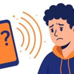 Worried phone owner who checks a handset for signs of a tap