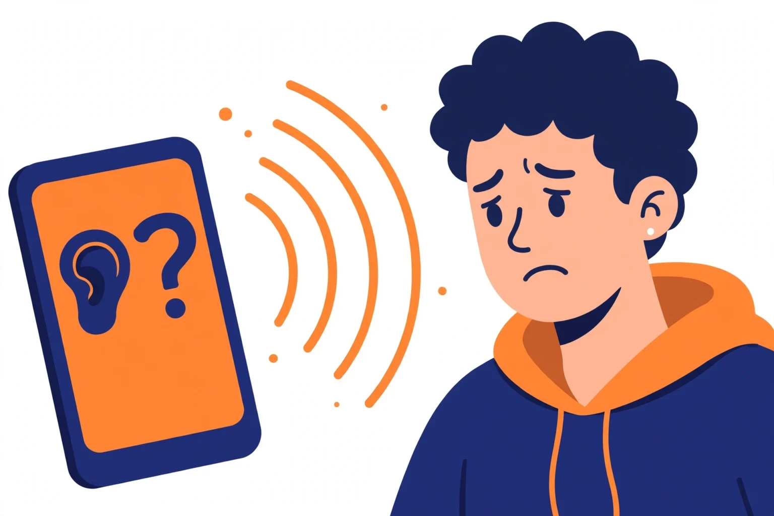 Worried phone owner who checks a handset for signs of a tap